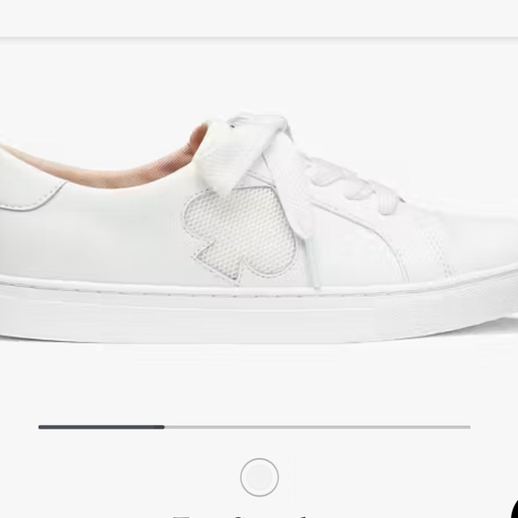 Kate Spade White Leather Sneakers Size 8.5. NWOT. - Picture 13 of 16